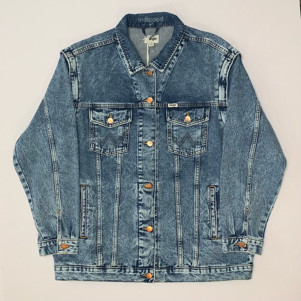 Wrangler Heritage Denim Zip Off Sleeves Jacket-Size L New